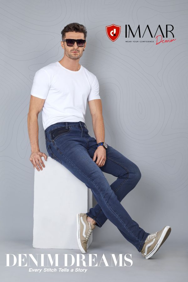 Men's Slim Fit Indigo Jeans IRJ 38