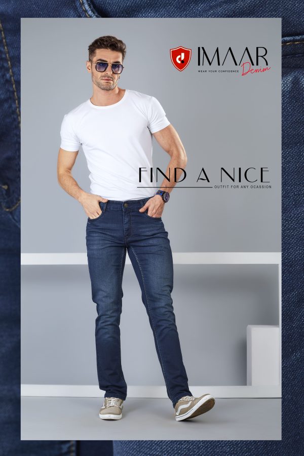 Men's Slim Fit Indigo Jeans IRJ-28